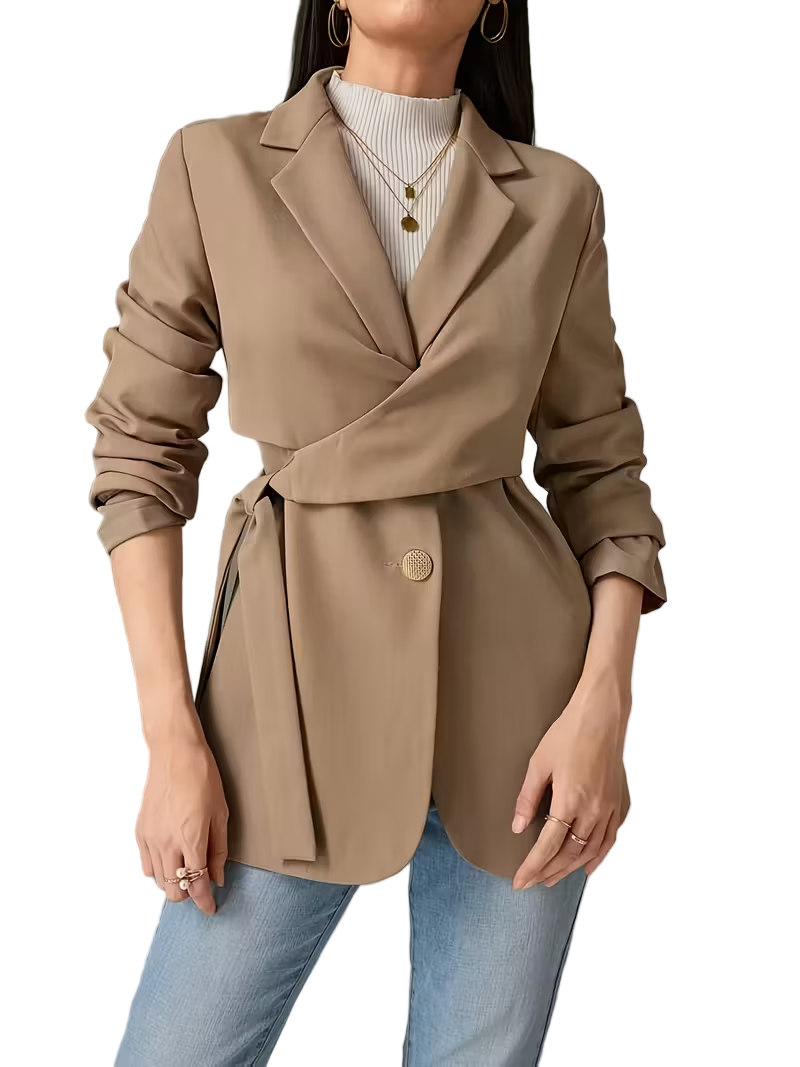 Women’s Wrap Coat with Belt