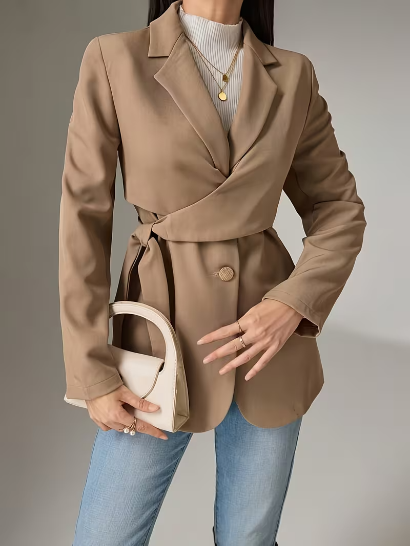 Women’s Wrap Coat with Belt